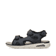Blaue Rieker Herren Trekkingsandalen 29151-14 mit Rieker Air Sohlenfenster. Schuh Außenseite.