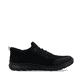 Schwarze Rieker Herren Slipper B6650-00 mit Gummizug sowie Komfortweite G 1/2. Schuh Innenseite.