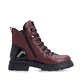 Weinrote Rieker Damen Biker Boots Z9152-35 mit Deko-Reißverschluss. Schuh Innenseite.