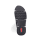 Dunkelblaue Rieker Damen Schnürstiefel 45925-14 mit einem Reißverschluss. Schuh Laufsohle.