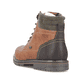 
Hellbraune Rieker Herren Schnürstiefel 13741-25 mit Schnürung und Reißverschluss. Schuh von hinten