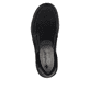 Mocassins Rieker noirs pour homme B9062-00 avec bande élastique. Semelle extérieure de la chaussure.