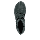 Grüne Rieker Damen Kurzstiefel 55052-54 mit geraffter Optik sowie Reißverschluss. Schuh von oben.