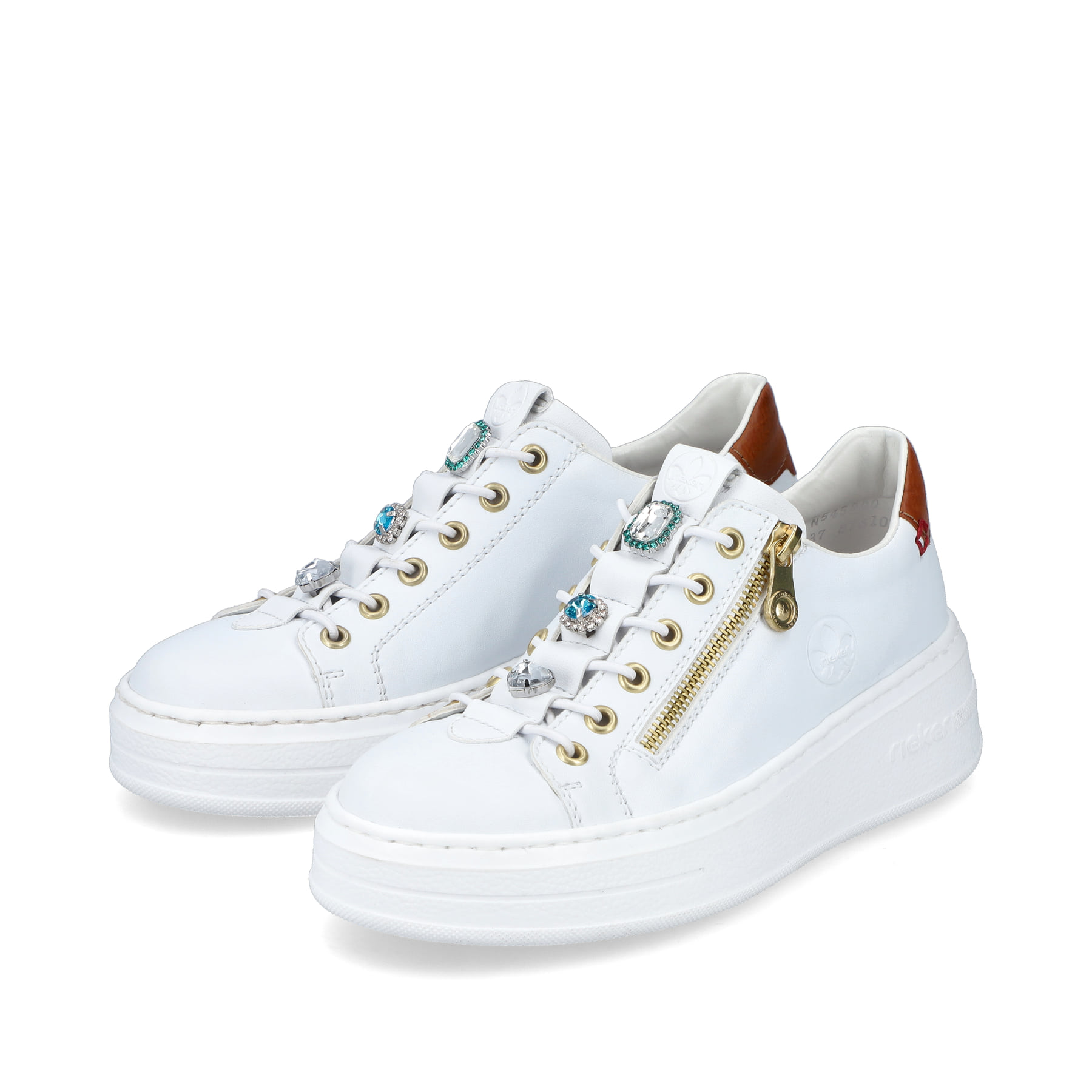 Rieker Dames N4722 Sneakers, zwart, 40 EU