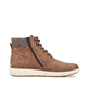 Kaffeebraune Rieker Herren Schnürstiefel B3342-24 mit Schnürung und Reißverschluss. Schuh Innenseite