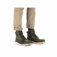 Nachtschwarze Rieker Herren Schnürstiefel 39440-00 mit Schnürung und Reißverschluss. Schuh am Fuß