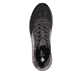 Weiße Rieker Damen Sneaker Low N1403-80 mit Reißverschluss sowie Extraweite H. Schuh Außenseite gespiegelt.