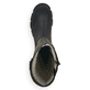Asphaltschwarze Rieker Damen Hochschaftstiefel Y4760-00 mit einer leichten Sohle. Schuh Innenseite