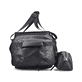 Sac de voyage Rieker H5202-00 noir avec fermeture éclair, bretelle amovible et poche intérieure amovible. Côté gauche.