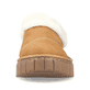 Braune Rieker Damen Clogs Y8850-24 mit flexibler und ultra leichter Sohle. Schuh von vorne.