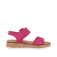 Rosane Rieker Damen Riemchensandalen W0800-31 mit einer Plateausohle. Schuh Innenseite.