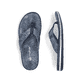 Blaue Rieker Herren Zehentrenner 21043-14 mit der Komfortweite G. Schuh von oben, liegend.