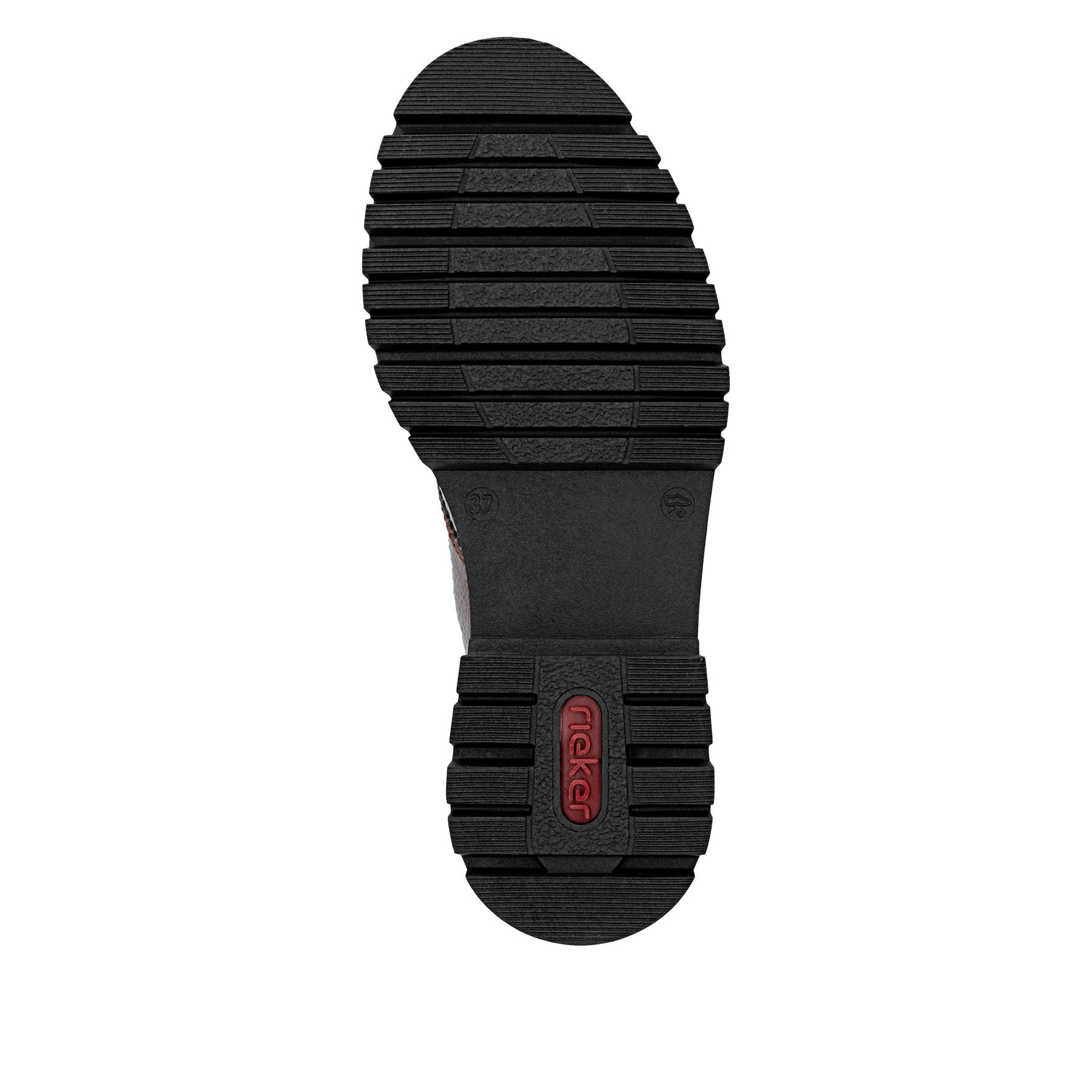 Braune Rieker Damen Schnürschuhe 47500-25 mit einer extra weichen Decksohle. Schuh Laufsohle.