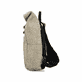 Rieker Rucksack H1607-60 in Beige mit praktischem Rolltop, Reißverschluss und Steckschnalle sowie atmungsaktivem Rückenpolster. Linksseitig.
