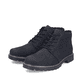 Schwarze Rieker Herren Schnürstiefel 39831-00 aus Rauleder. Schuhpaar seitlich schräg.