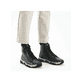 Tiefschwarze Rieker Damen Slipper 45913-00 mit einer schockabsorbierenden Sohle. Schuh Innenseite