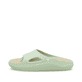 Grüne Rieker Damen Pantoletten W3350-52 mit flexibler und ultraleichter Sohle. Schuh Außenseite.