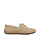 Beige Rieker Damen Schnürschuhe 43800-60 mit einer herausnehmbaren Einlegesohle. Schuh Innenseite.