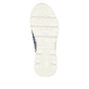 Blaue vegane Rieker Damen Sneaker High 48053-14 mit einem Reißverschluss. Schuh Laufsohle.