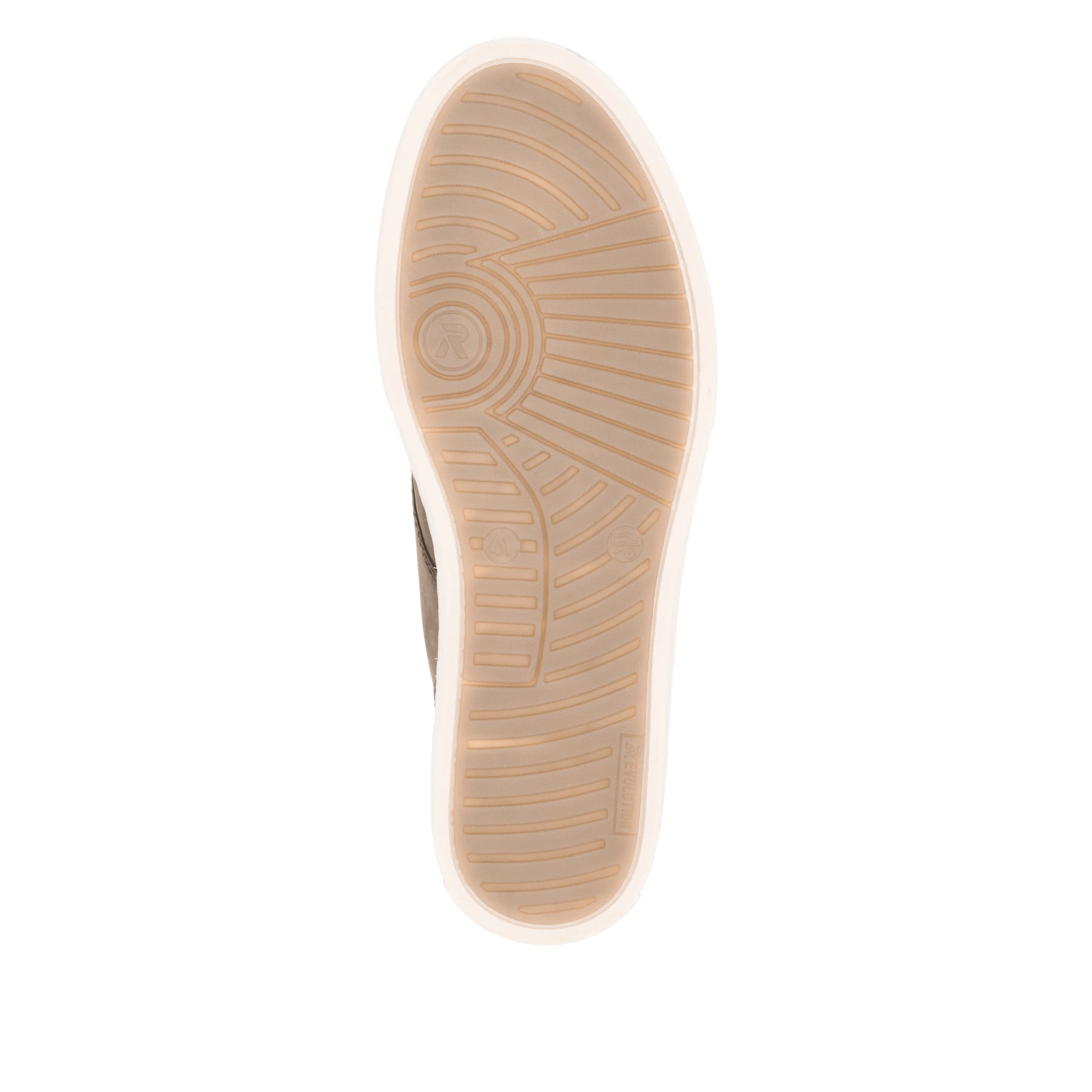 Chaussures à lacets Rieker marron pour homme U0770-25. Semelle extérieure de la chaussure.