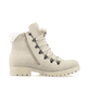Nachtschwarze Rieker Damen Schnürstiefel 78531-00 mit einer robusten Profilsohle. Schuh Innenseite