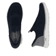 Mocassins Rieker bleus pour homme B6659-15 avec fonction easy in Ready2GO. Chaussure vue de dessus, couchée.
