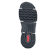 Dunkelblaue Rieker Damen Schnürstiefel 45955-15 mit Strick-Kragen. Schuh Laufsohle.