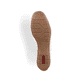 Weiße Rieker Damen Loafer 40254-80 mit der schmalen Passform E 1/2. Schuh Laufsohle.