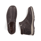 Braune Rieker Herren Kurzstiefel 05362-25 aus Glattleder. Schuh von oben, liegend.