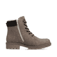 Zimtfarbene Rieker Damen Schnürstiefel Y9118-24 mit Strick-Kragen. Schuh Innenseite.