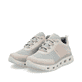 Mehrfarbige vegane Rieker Damen Sneaker Low M6006-90 mit einer Schnürung. Schuhpaar seitlich schräg.
