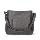 Rieker Damen Handtasche H1340-42 in Anthrazit aus Kunstleder mit Reißverschluss. Handtasche Rückseite.