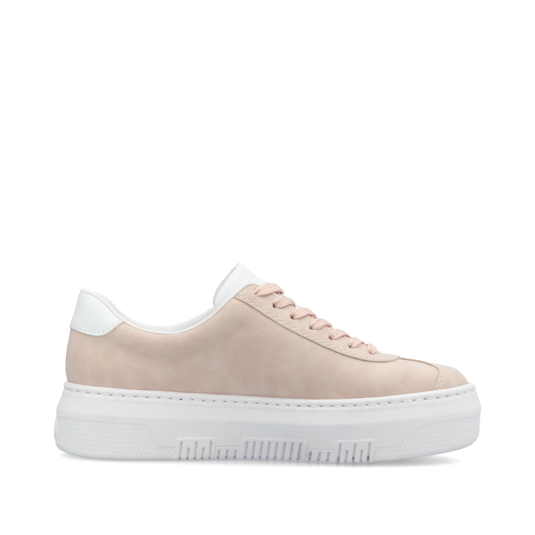 Rosane Rieker Damen Sneaker Low M1910-31 mit einer Schnürung. Schuh Innenseite.