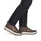 Braune Rieker Herren Schnürstiefel 38504-25 mit wasserabweisender TEX-Membran. Schuh am Fuß.