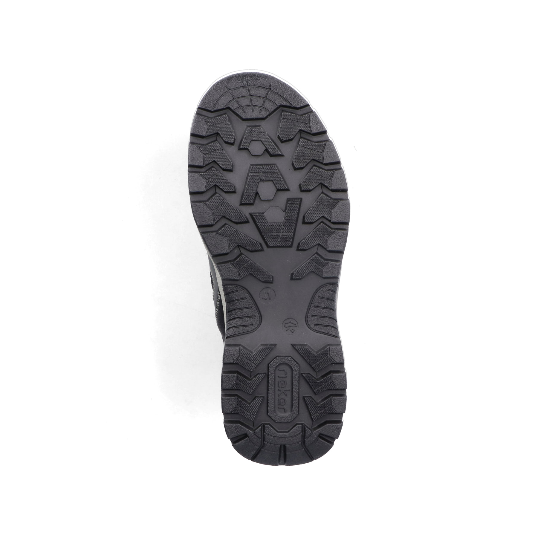 Schwarze Rieker Herren Slipper B8350-00 mit easy Hineinschlüpf-Möglichkeit. Schuh Laufsohle.