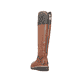 Braune Rieker Damen Hochschaftstiefel Z5092-24 mit wasserabweisender TEX-Membran. Schuh von hinten.