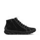 Graue Rieker Damen Schnürstiefel 55031-45 mit einer schockabsorbierenden Sohle. Schuh Innenseite