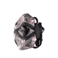Rieker Rucksack H1055-96 in Metallic mit Textprint, Reißverschluss, Handyfach und praktischem Karabiner. Geöffnet.