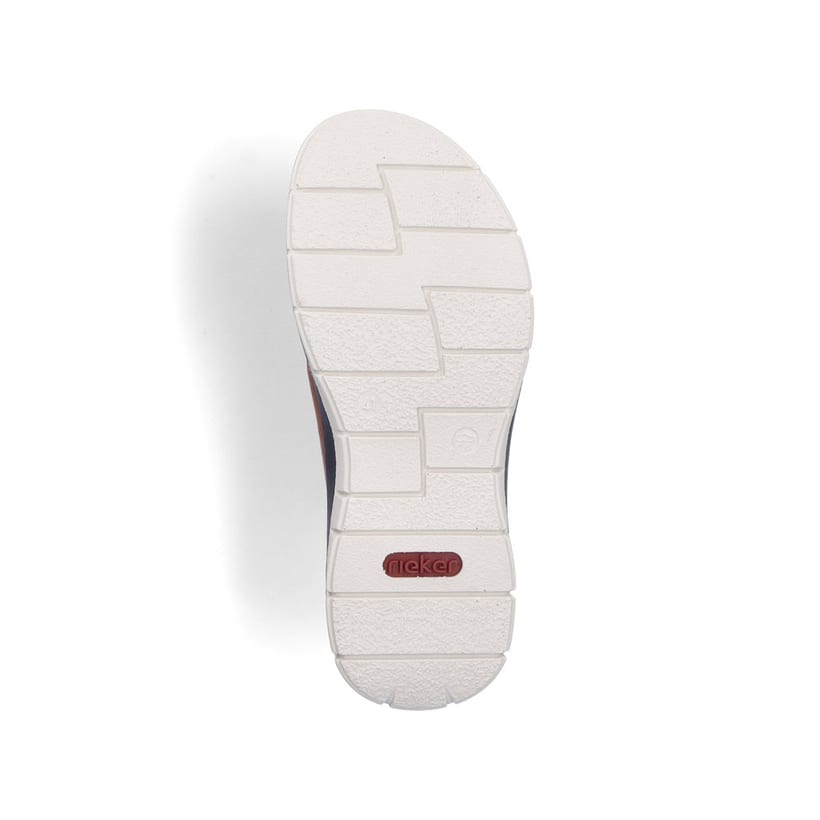 Braune Rieker Herren Pantoletten 25199-22 mit der Komfortweite G 1/2. Schuh Laufsohle.