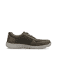 Grüne Rieker Herren Schnürschuhe 03500-54 mit Reißverschluss sowie Extraweite H. Schuh Innenseite.