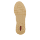 Beige vegane Rieker Damen Sneaker Low 58953-64 mit einem Gummizug. Schuh Laufsohle.