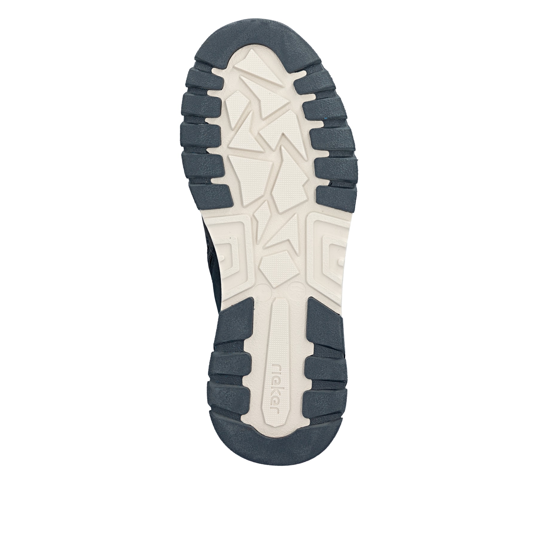 Dunkelblau-schwarze Rieker Herren Sneaker High B9303-14 aus Rauleder. Schuh Laufsohle.