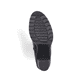 Schwarzbraune Rieker Damen Stiefeletten Y2595-25 mit einem Reißverschluss. Schuh Laufsohle.