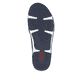 Blaue Rieker Damen Schnürschuhe 55901-14 aus Glattleder mit modernen Ziernähten. Schuh Laufsohle.