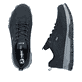 Schwarze Rieker Herren Schnürschuhe 35503-00 mit wasserabweisender TEX-Membran. Schuh von oben, liegend.