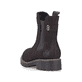Dunkelbraune Rieker Damen Chelsea Boots Y9160-25 mit einem Reißverschluss. Schuh von hinten.
