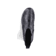 Schwarze Rieker Damen Chelsea Boots 79561-00 mit einem Reißverschluss. Schuh von oben.