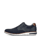 Blaue Rieker Herren Schnürschuhe 11311-14 mit einem Reißverschluss. Schuh Außenseite.