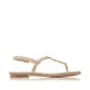Rosane Rieker Damen Riemchensandalen 64211-31 mit einer Schnalle. Schuh Innenseite.
