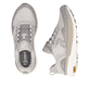 Beige Rieker Sport Herren Sneaker Low U4500-63. Schuh von oben, liegend.